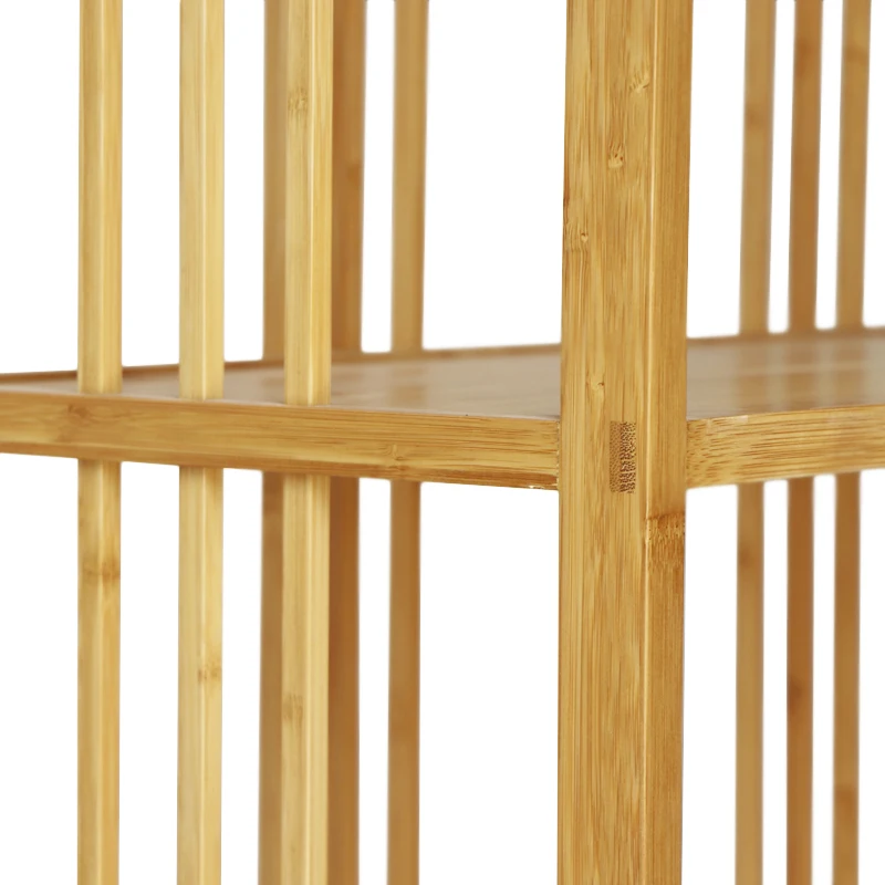 living room 3-tier adjustable credenza bookshelf wood rak buku bookcases