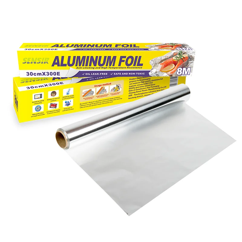 
Soft temper 8011 Aluminum Foil Paper Roll Manufacturer Sale For Food With 30/35/40/45cm Width 