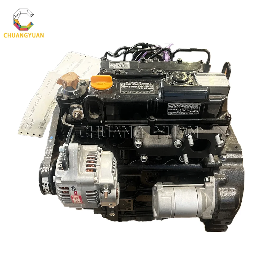Original 3TNV80 3TNV80T Complete Engine Assembly A1436 3365 For Yanmar Excavator Part