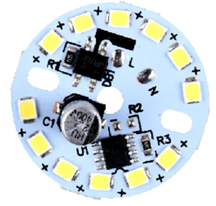 High quality CE LVD 3years warranty 9W LED PCB Module 40mm Dia No flicker 110lm/w RA80 AC DOB Driverless