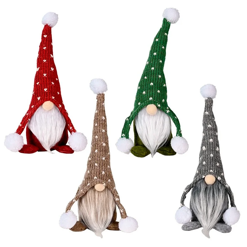 Santa Faceless Doll Christmas Decorations For Home 2021 Merry Christmas Ornament Xmas Gifts Navidad Noel Happy New Year 2022