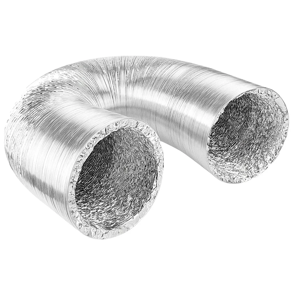 Flexible Aluminium Ducting Hose for Inline Ducted Fan Greenhouse Hydroponics Exhaust Outlet Pipe Air Ventilation Tube