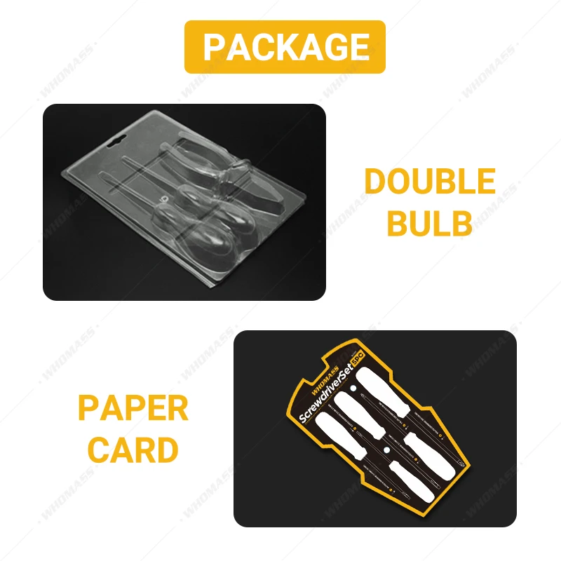 Free Sample 4PCS Slotted And Phillips Stubby Long Handle Double Blub Magnetic Screwdriver Set