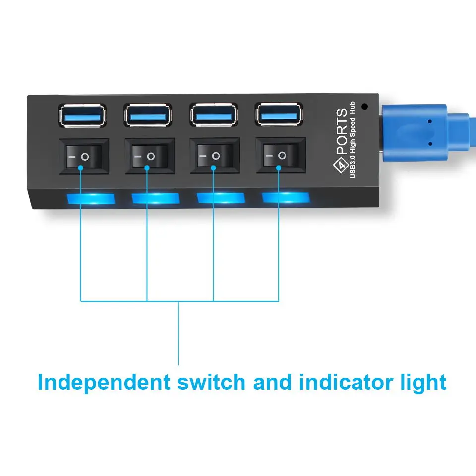 Usb-концентратор 2 5 мм 25 разветвитель inteligente c 4-портовый разъем divisor 4 порта usb3 3 0 концентратора несколько