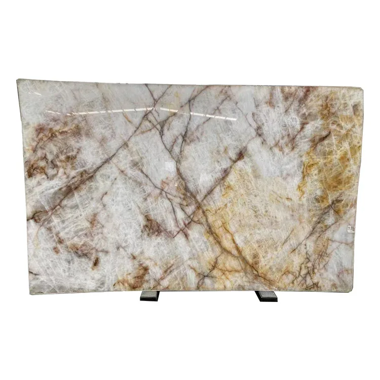 3cm Thick Cristallo Fire Quartzite Slabs