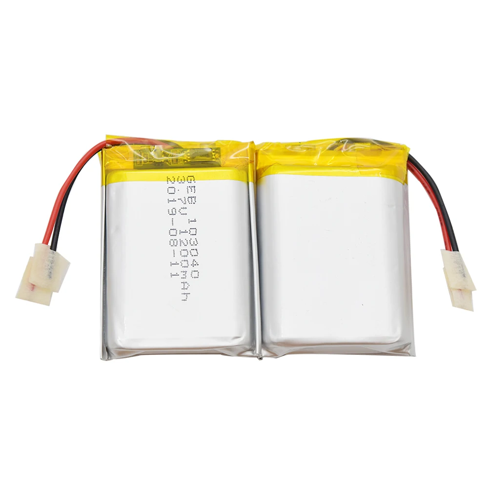 Customize Ultra-thin lithium 063450 603450 503759 103040 3.7v 7.4v 1200mah rechargeable polymer li ion battery