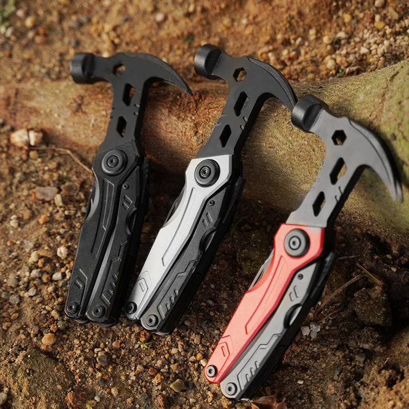 12 in 1 Hammer Multitool Pliers With Bottle Opener Screwdrivers Camping Survival Gear Cool Gadgets for Hiking Outdoor