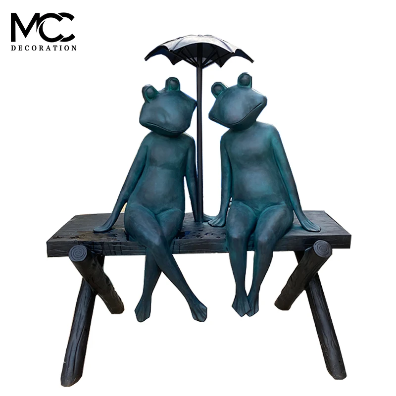 MCC Garden Sculpture For Sale Antique Bronze Animal Frog Bronze Sculptures Brass Statues For Indoor Outdoor Decoration