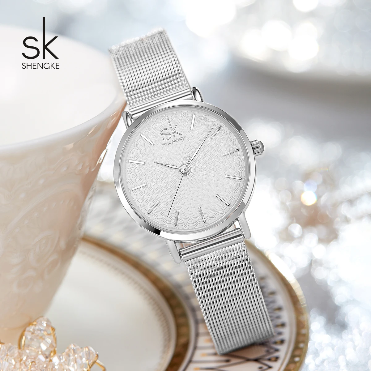 SHENGKE Most popular Factory wholesale Alloy Women Luxury Watch new trendy quartz watch fashion 2013