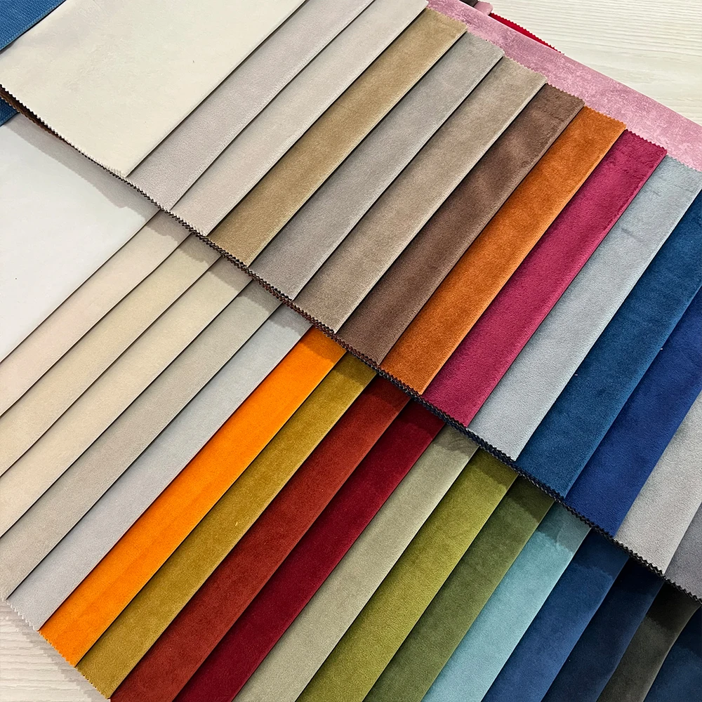 Ткань для дивана Высококачественная голландская бархатная ткань с нетканой или флисовой подложкой однотонная многоцветная