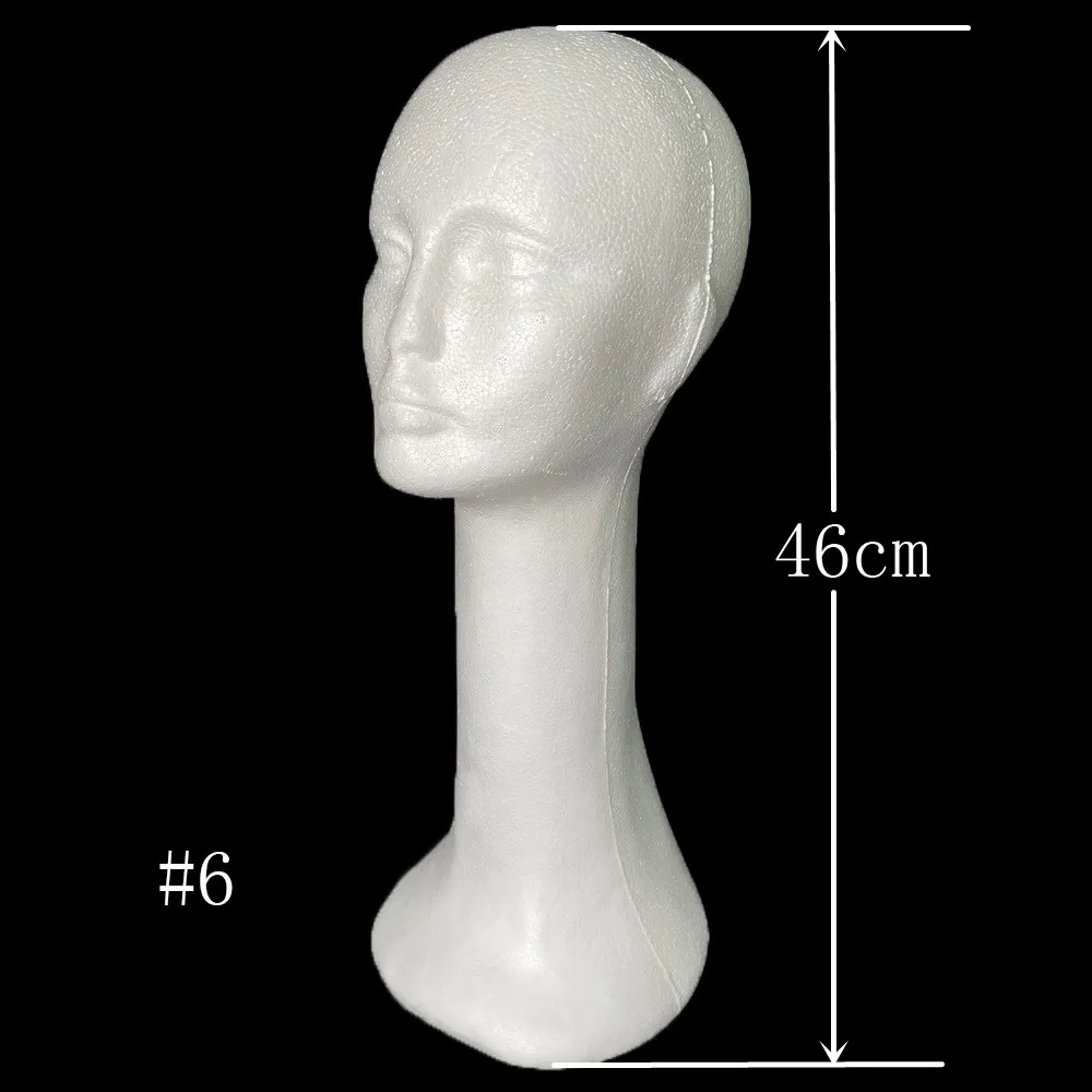 Good quality Styrofoam Mannequin Head Wig Female Mannequin Model Heads Mannequin Head Foam