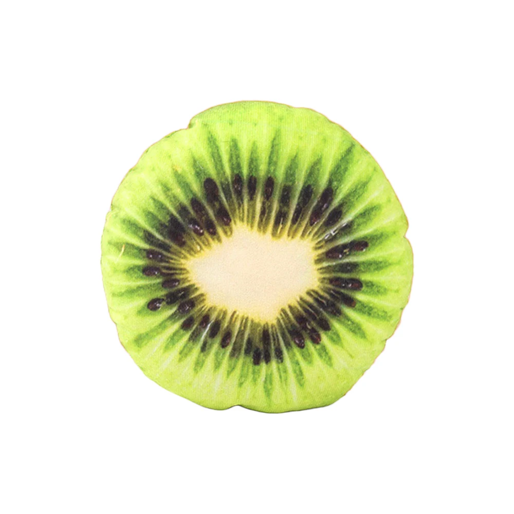 Fruit Plush Toys For Dog Puppy Kiwi Cute Pet Interactive Squeaky Toy Soft Squeak Dog Toy