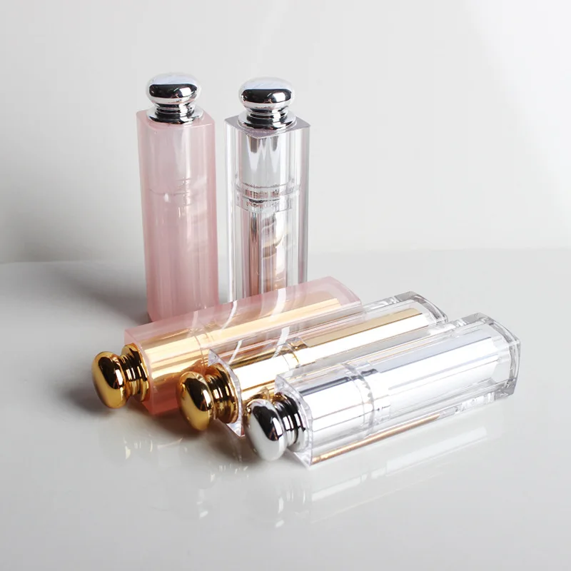 DIY Body Fragrance Stick Oblique Lipstick Tube Cosmetics Empty Packaging Plastic Direct Irrigation Lipstick Tubes with 11.1 Mold