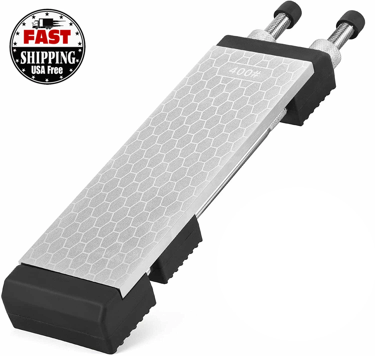 USA Warehouse Shipping Within24h 8in Diamond Sharpening Bench Stone Double Sided 400/1000 Grit