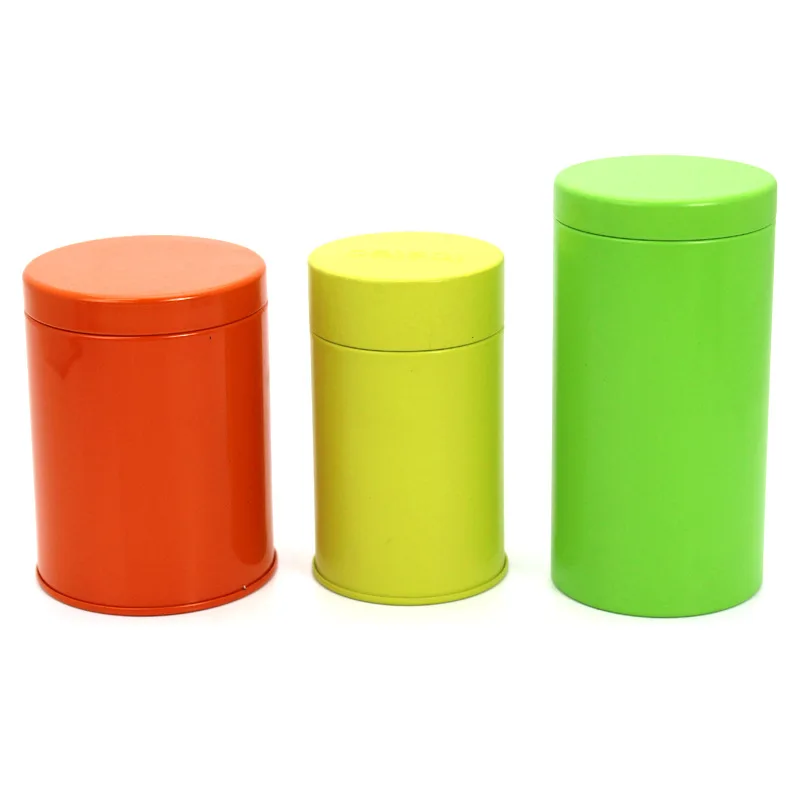 Custom metal mini aluminum tin box universal round small tea can