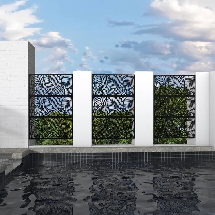 Metal Screens and Partitions Garden Privacy Panels Balcony Decorative Partitions and Screens