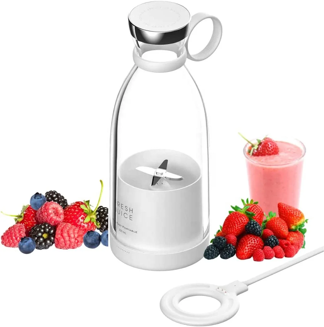 AHLC Wholesale Portable Blender 350ml Wireless Rechargeable USB Juicer Cup Fruit Mixer Smoothie Juicer Blender