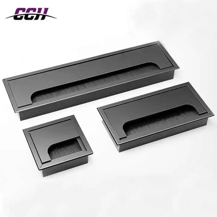 CCH Decorative Office Desk Cable Hole Wire Hole Cover Grommets aluminium Management Line Box Computer Rectangular Desk Cable