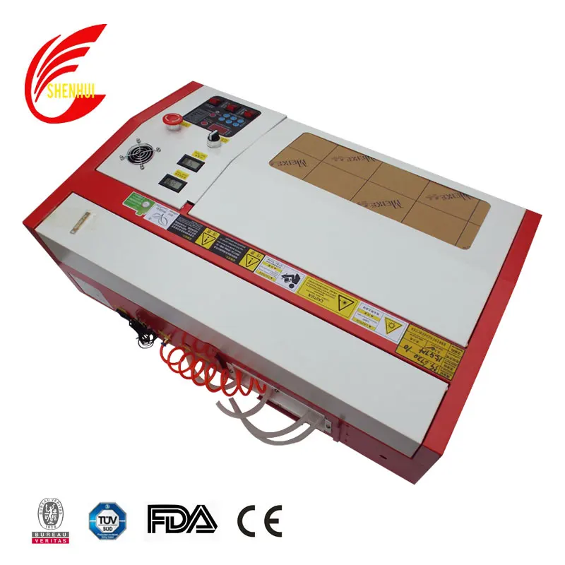 Stamp making machine CO2 40w 4020 3020 4040  mini smart Lazer engraver cutter factory price
