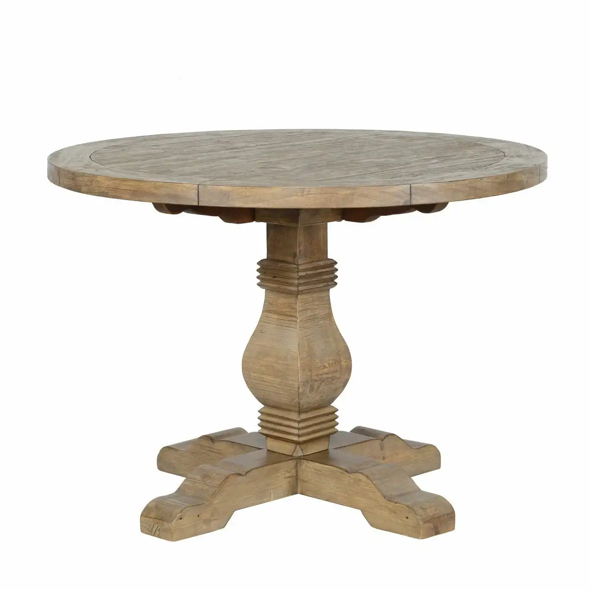 Classic Hard Solid Wood Table Creative Farmhouse Round Table Coffee Rustic Dining Table