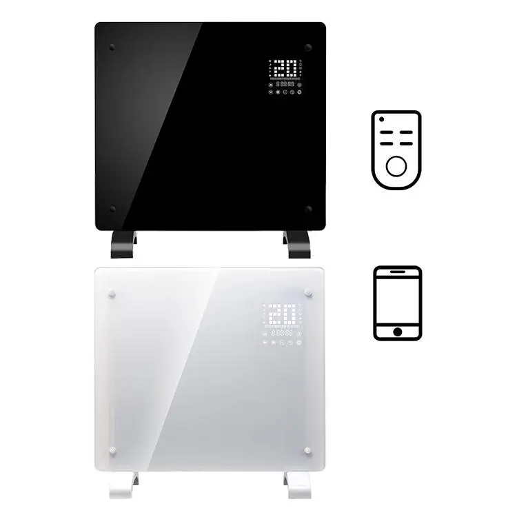 electric glass convector radiant plate heaters for home wifi heating winter plug in wall energy saving smart