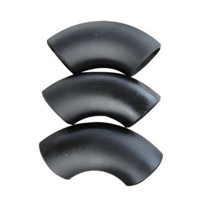 Трубопроводный фитинг 90 градусов черная краска бесшовный углеродистый Стальной Локоть сварной стыковой Длинный