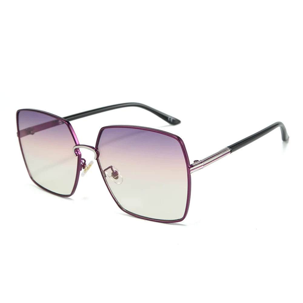 2024 BLONGU Shades Fashion Women Men Newest Gradient Lens Glasses Oversize Big Fame Fashion Sunglasses