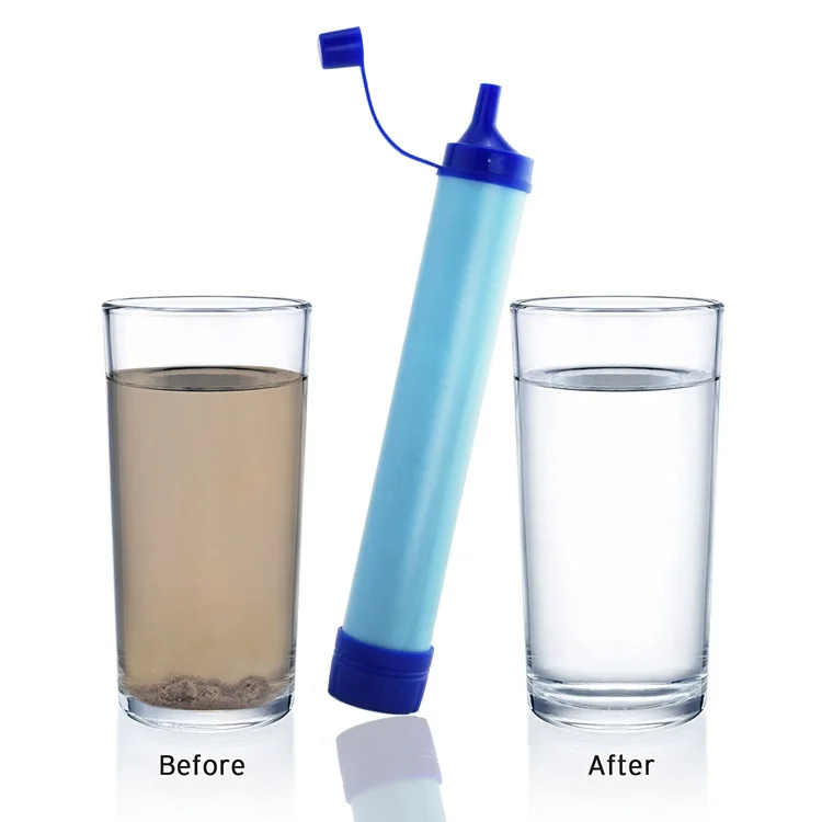 High Capacity Portable Outdoor Survival Water Filter  for Hiking, Camping,Travel, and Emergency Preparedness