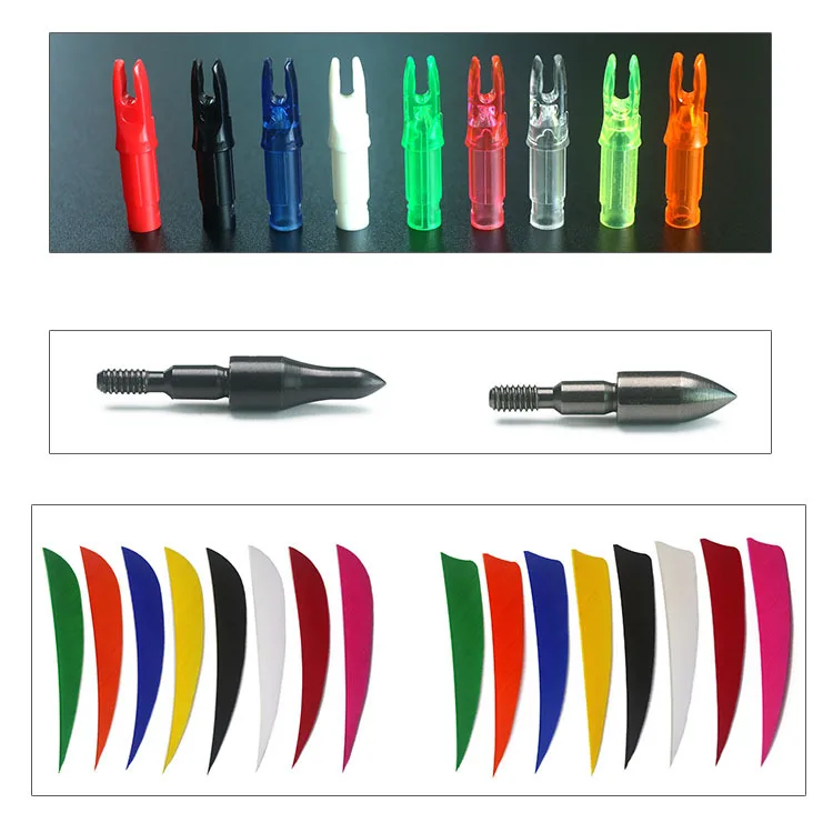 12pcs carbon crossbow aluminum arrows hunting bow and arrow urban arrow cargo bike