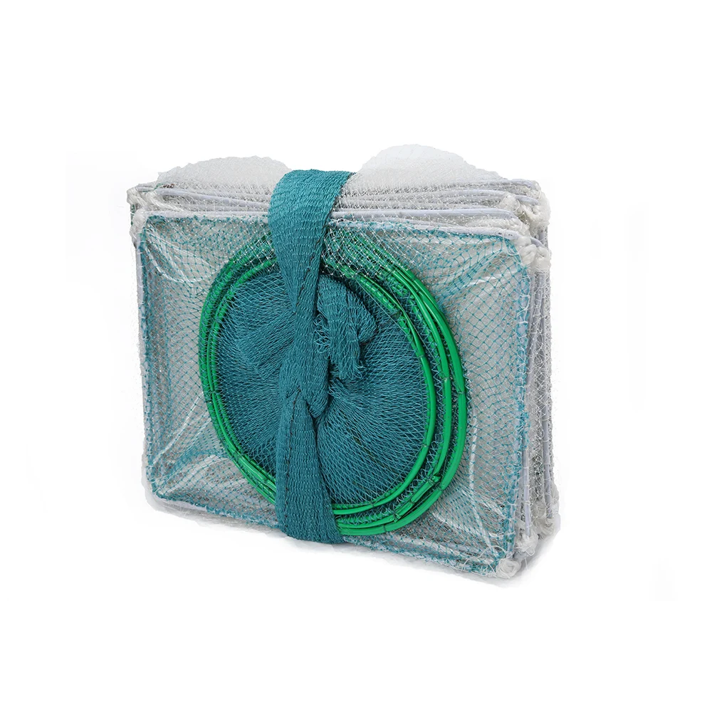 Foldable fish crayfish trap net bait fishing pot for catching lobster crab shrimp