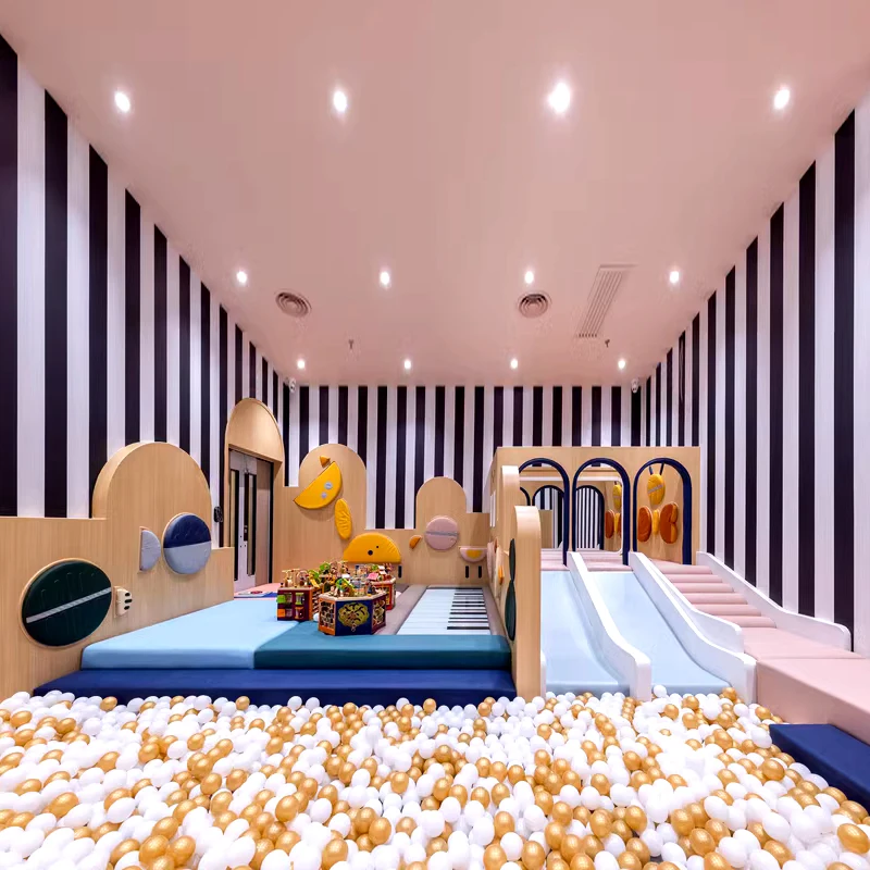 Commercial Minimalist Shade Sandy Slide Molding Playground Plastic House Pool Ball Grande