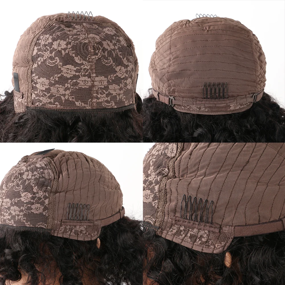 Wholesale Short Curly Wave Pixie Cut Glueless Brazilian Bob Remy Pelucas De Cabello Natural Human Hair Wigs