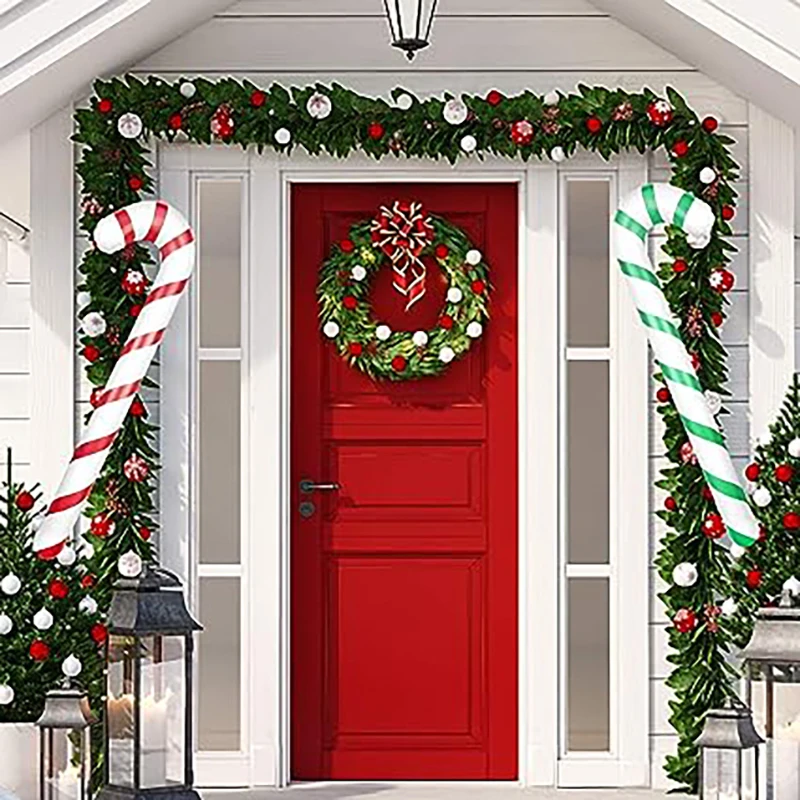 Christmas Inflatable Candy Canes Inflatable Candy Sticks for Christmas Indoor Outdoor Party Decorations