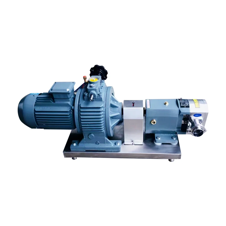 Peanut sauce transfer machine Food grade lobe pump 2-20 HP Stainless Steel sanitary  lobe pump