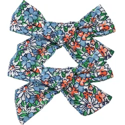 More colour High Quality Handmade Floral Prints Bows Hair Grips Little Girls Hair Clip Photo Group Shower