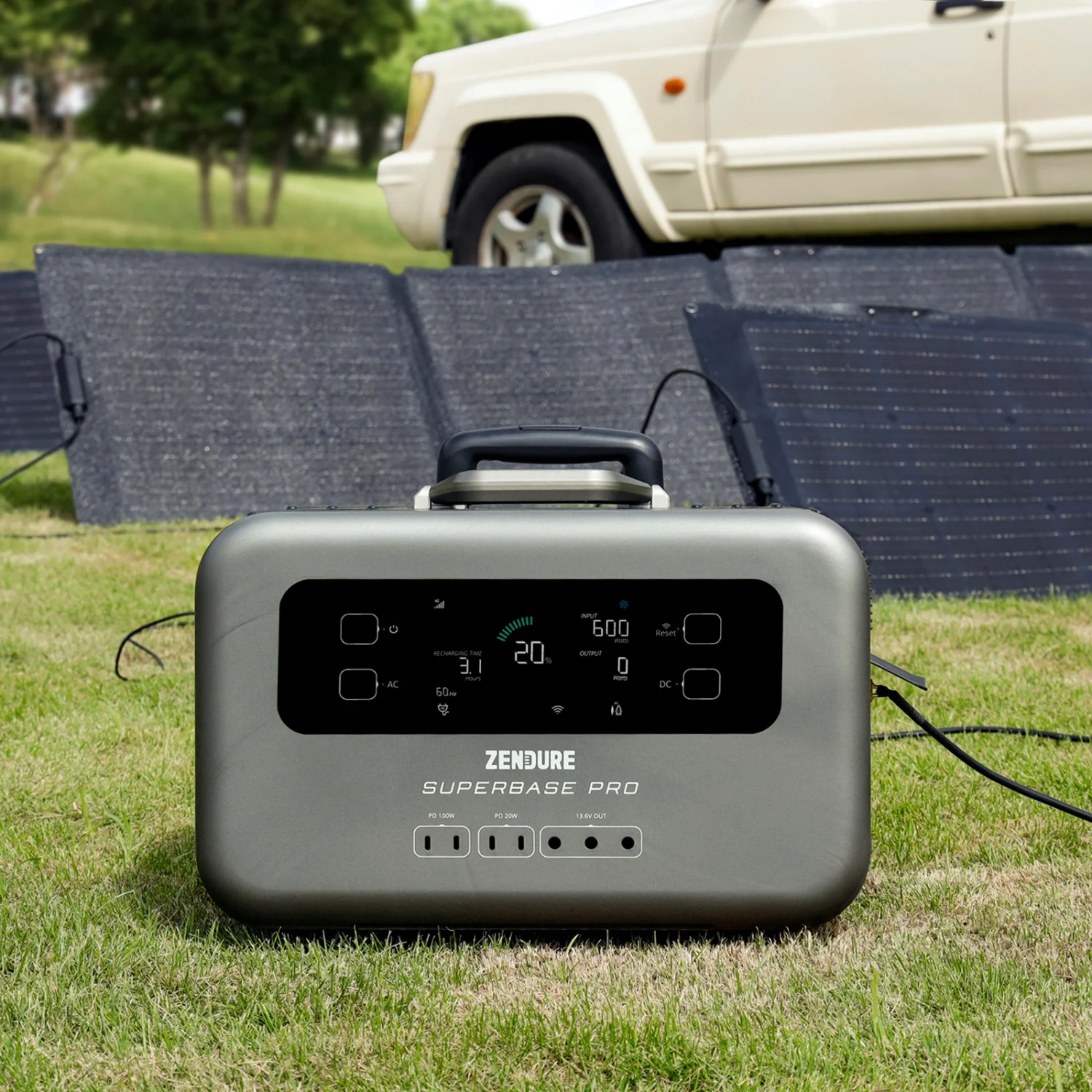 Portable fast charge solar generator 1440Wh LiFePo4 home power station for camping