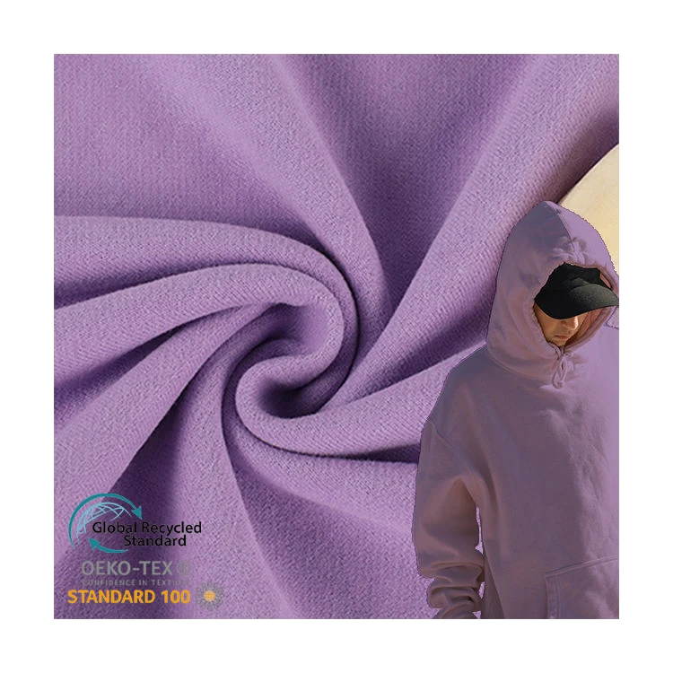 Spring and autumn models 32S 280g terry cloth cotton fish scale cloth sweater casual clothes knitted fabric wholesale