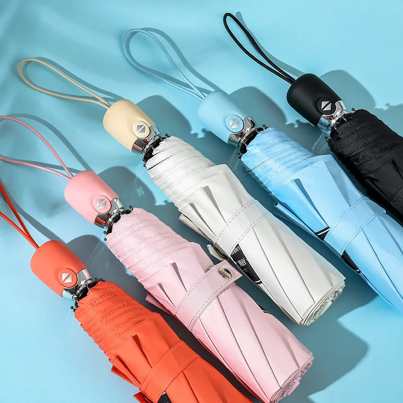 Kaan Full Automatic umbrella Stylish automatic open/close mini pocket umbrella waterproof windproof double purpose parasol