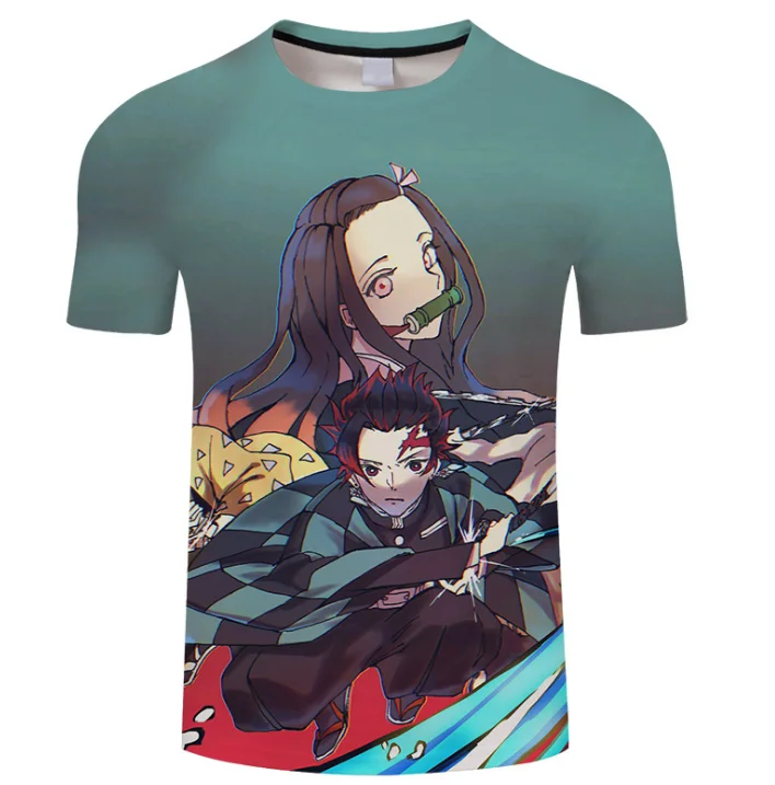 Футболка UFOGIFT Kimetsu no Yaiba мужская с коротким рукавом футболка для подростков рассекающим демонов