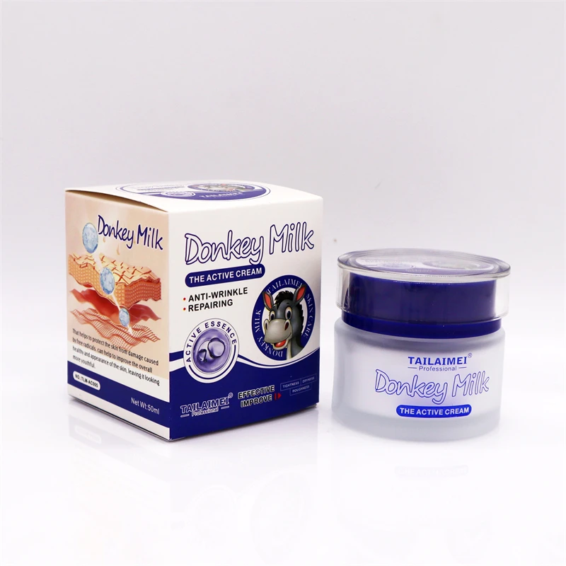 AC005 TLM Donkey Milk Active Cream Whitening Essence Moisturizing Face Elastic Enhancement Repairing Cream Nourishing Face Cream