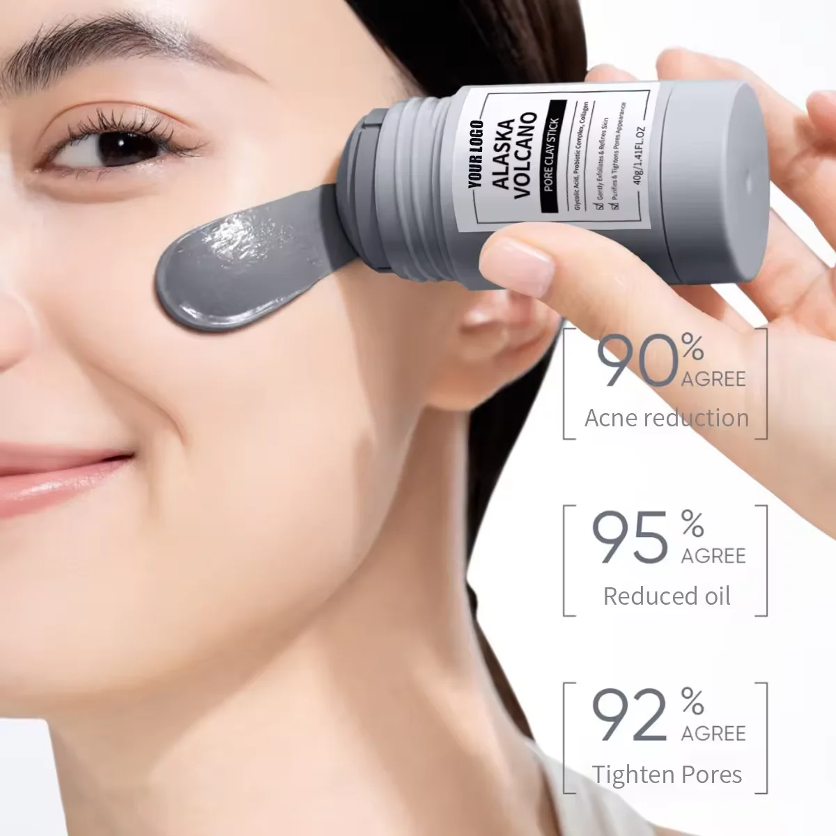 Facial Skin Care Cleansing Mask Purifying Clay Cream Facial Mud Mask Stick