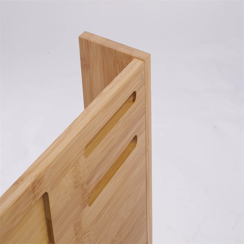 
Premium 100% Bamboo Computer Desk Laptop Desk Organizer in Office 