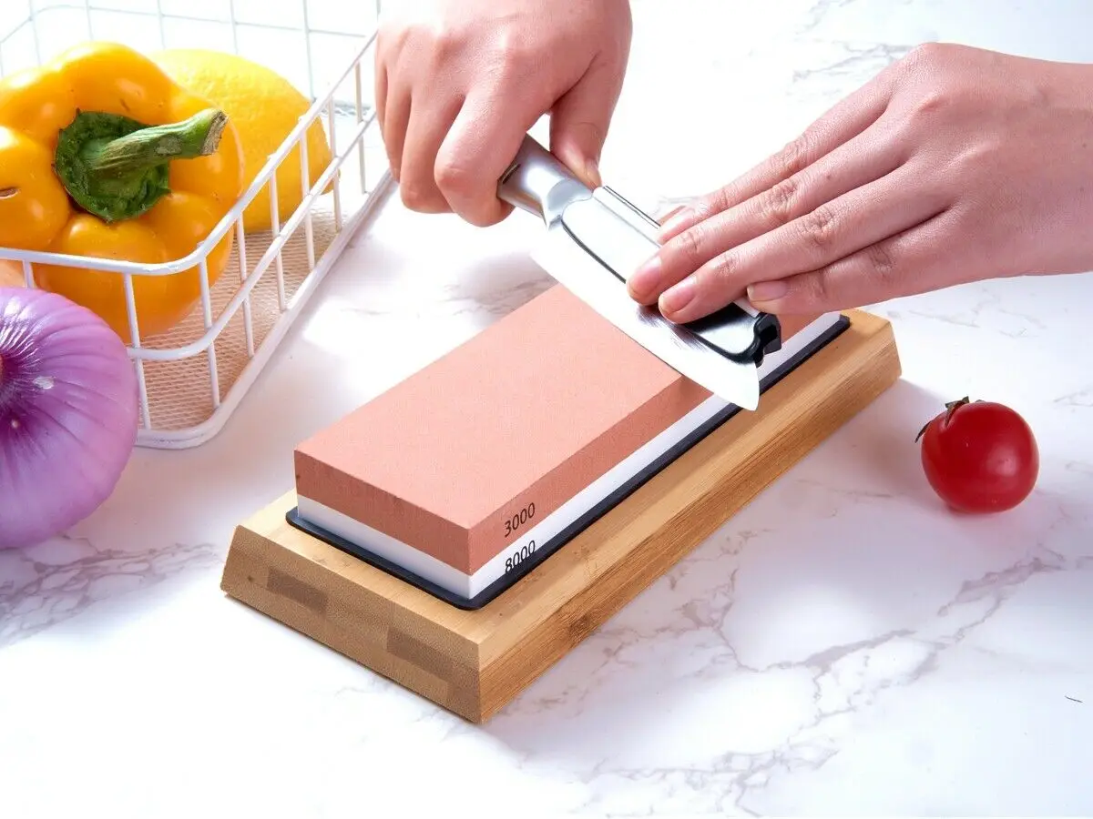 4 Pack USA Warehouse Shipping within 24h Dual Sharpening 1000/6000 Grit Ceramic Alumina Whetstone Set for Grinder Fine