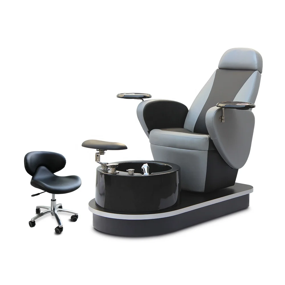 Luxury Wholesale Cheap Modern Beauty Manicure Nail Salon Furniture Supplier No Plumbing Swivel Foot Spa Pedicure Chair