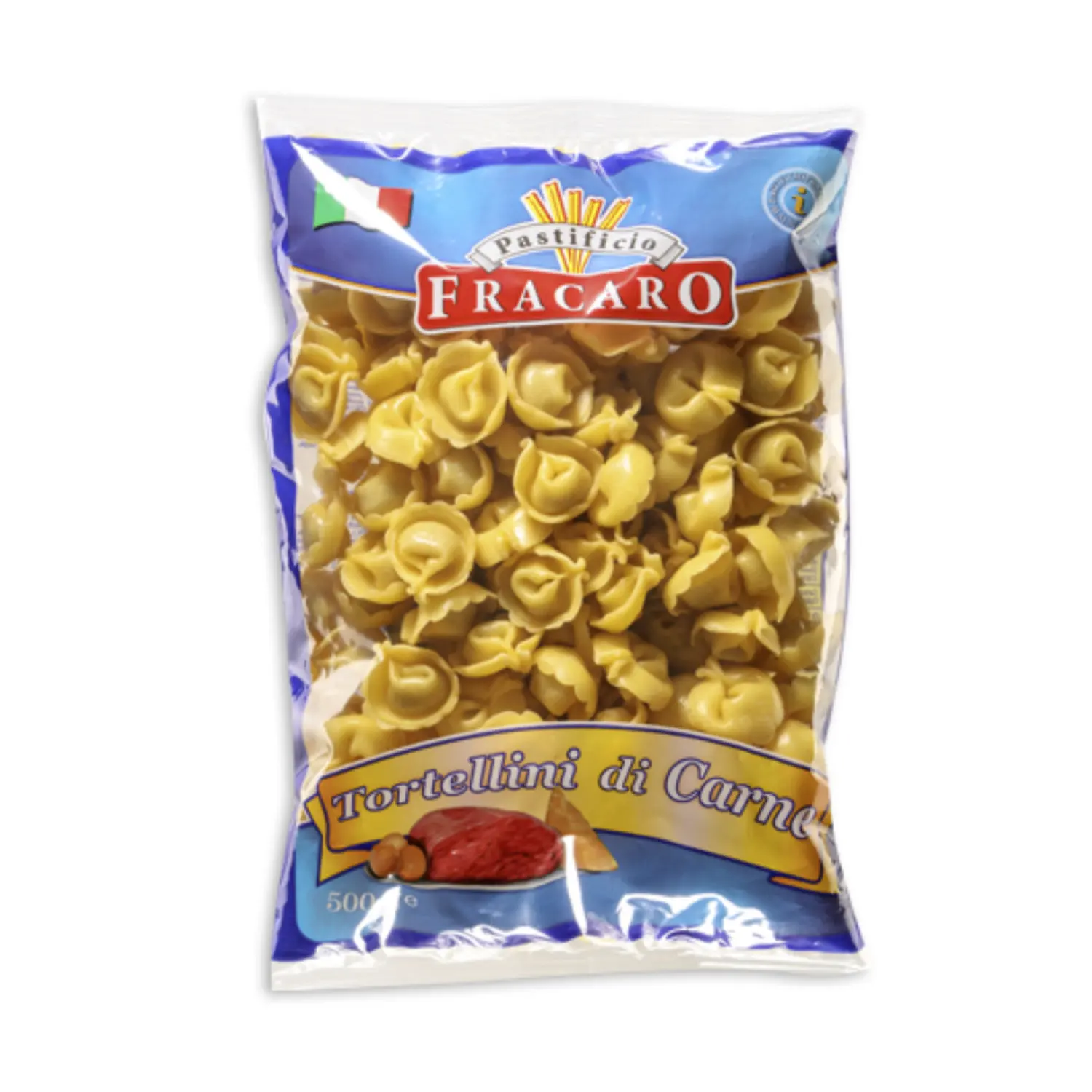 Italian Food Fresh Stuffed Tortellini Pasta with Meat - Italian 250gr Fresh Pasta for easy lunch