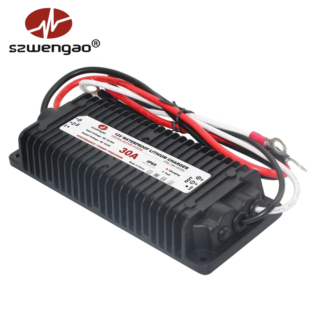 Newest DC 10-36V to DC 12.6V 13.8V 14.5V 16.8V 400W Lifepo4 Lithium Battery Charger Waterproof for E-bike E-scooter EV Boat