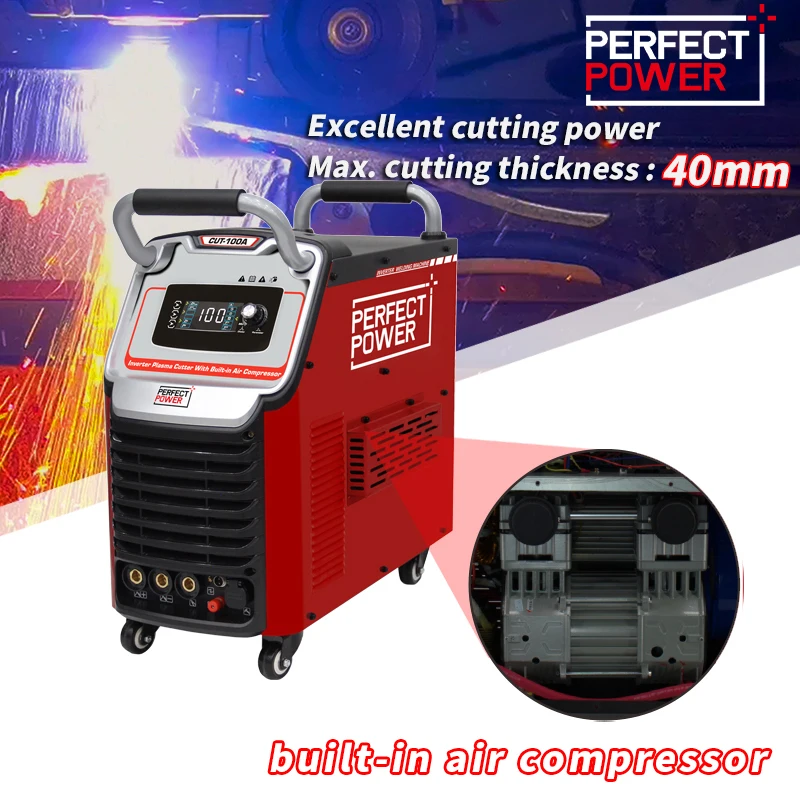 100AMP CNC плазменный резак CUT-100I плазменной резки металла с портативным MMA сварочным аппаратом для 40 мм