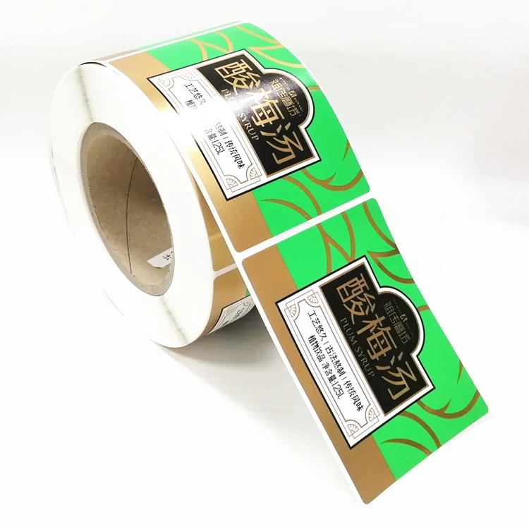 Guangzhou Factory CMYK Printed Oem Design Metallic Sticker Label Services with Glossy Silver BOPP Material