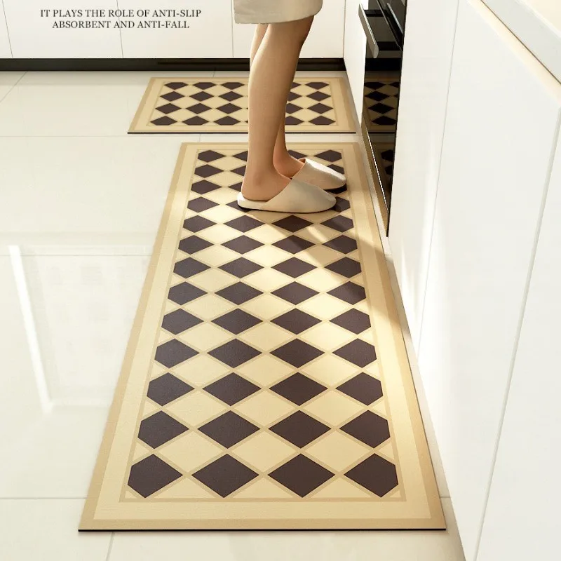 thick Non-slip anti fatigue 2 Pieces Kitchen Mats set Non Skid Washable Kitchen Runner rugs for floor