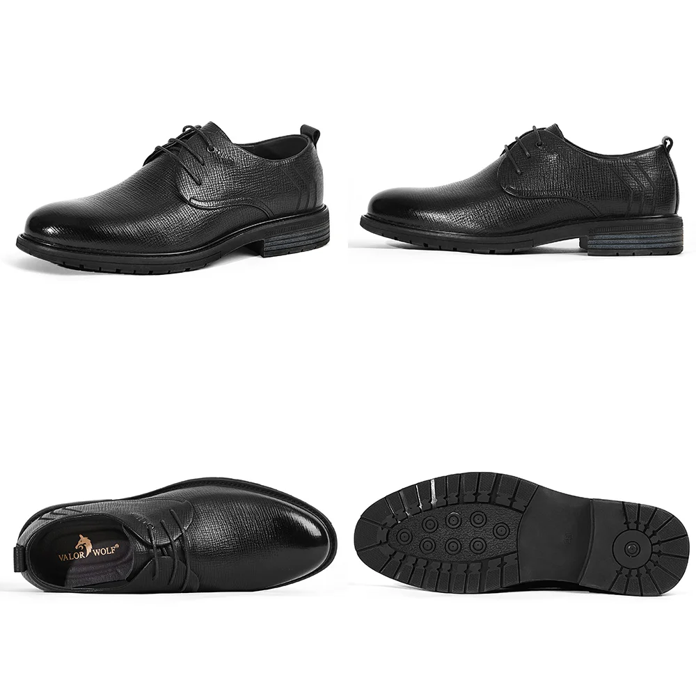 
Quality Luxury Italian Labels Real Leather Skin Flat Work Steel Toe Mens Dress Shoes 